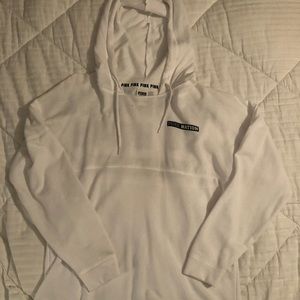 Pink white sweatshirt